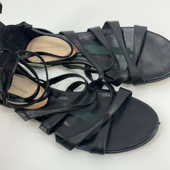 Bottega Veneta Butterfly Leather Sandals 39.5 - Picture 7 of 10